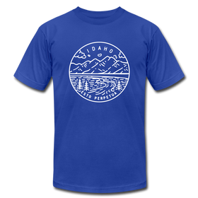 Idaho T-Shirt - State Design Unisex Idaho T Shirt - royal blue