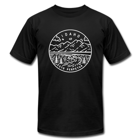 Idaho T-Shirt - State Design Unisex Idaho T Shirt - black