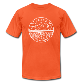 Idaho T-Shirt - State Design Unisex Idaho T Shirt - orange