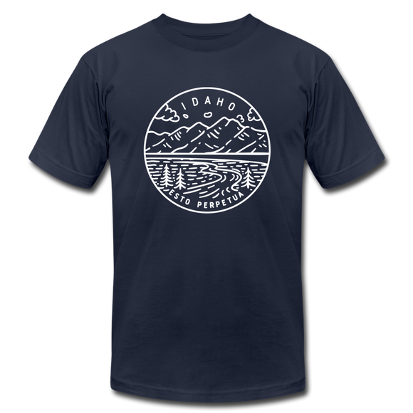 Idaho T-Shirt - State Design Unisex Idaho T Shirt - navy