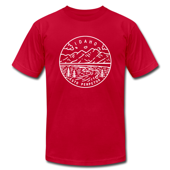 Idaho T-Shirt - State Design Unisex Idaho T Shirt - red