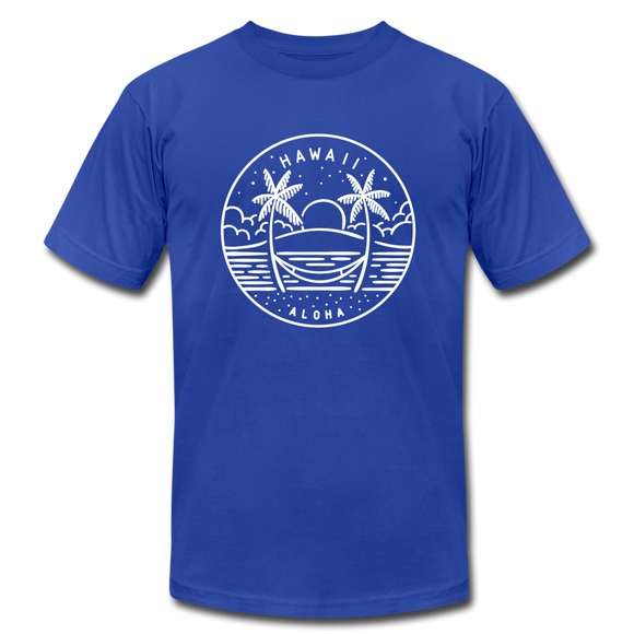 Hawaii T-Shirt - State Design Unisex Hawaii T Shirt - royal blue