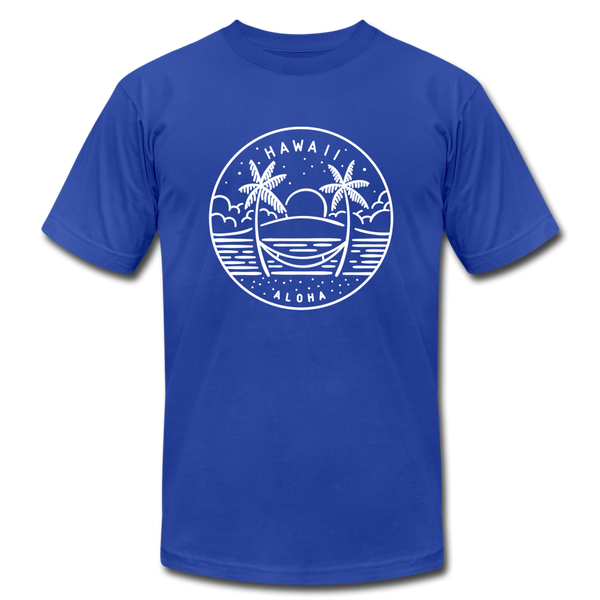 Hawaii T-Shirt - State Design Unisex Hawaii T Shirt - royal blue