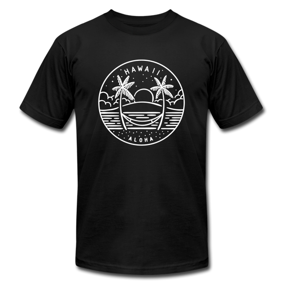 Hawaii T-Shirt - State Design Unisex Hawaii T Shirt - black