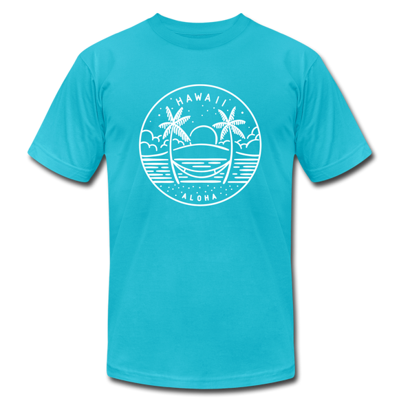 Hawaii T-Shirt - State Design Unisex Hawaii T Shirt - turquoise