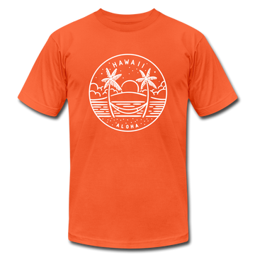 Hawaii T-Shirt - State Design Unisex Hawaii T Shirt - orange