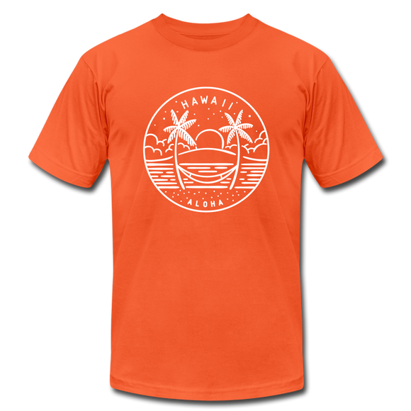 Hawaii T-Shirt - State Design Unisex Hawaii T Shirt - orange