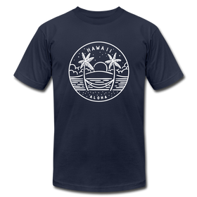 Hawaii T-Shirt - State Design Unisex Hawaii T Shirt - navy