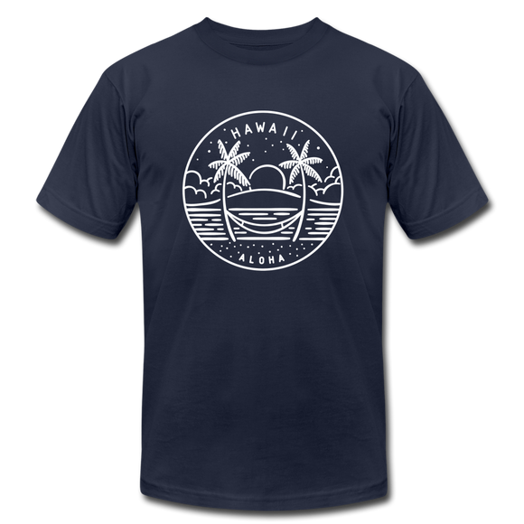 Hawaii T-Shirt - State Design Unisex Hawaii T Shirt - navy