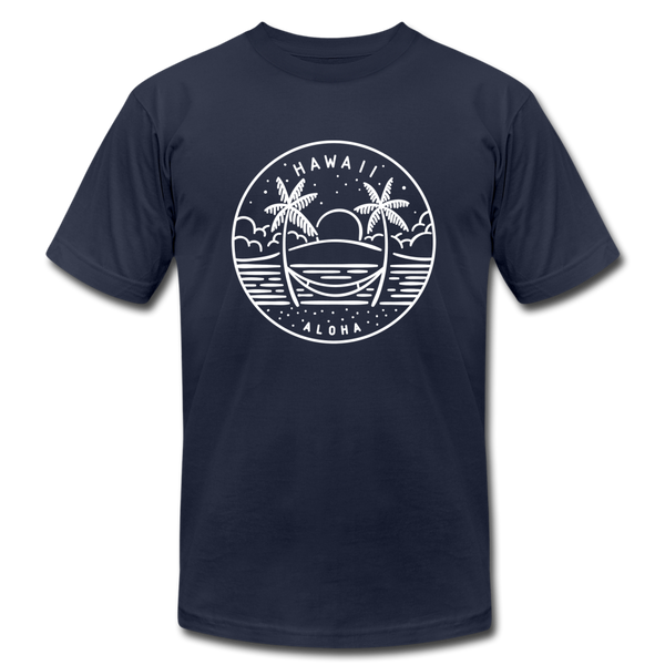 Hawaii T-Shirt - State Design Unisex Hawaii T Shirt - navy