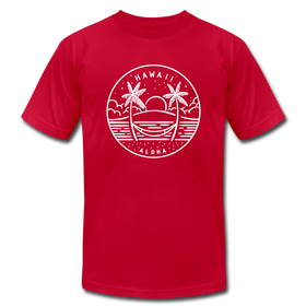 Hawaii T-Shirt - State Design Unisex Hawaii T Shirt - red