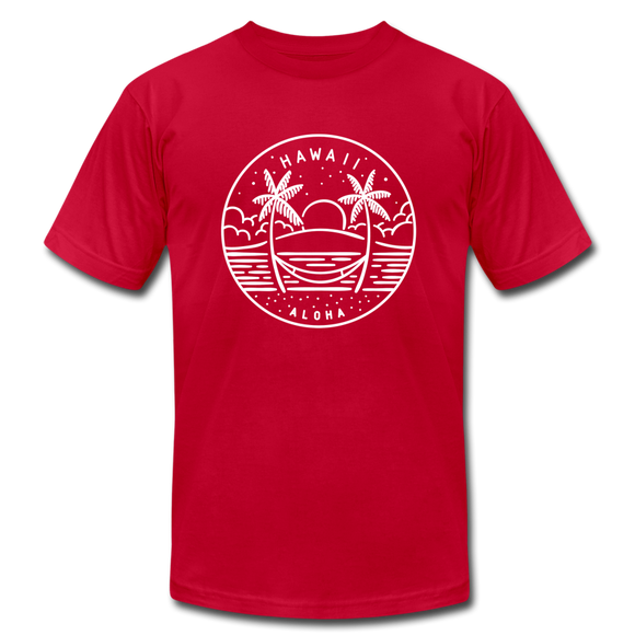 Hawaii T-Shirt - State Design Unisex Hawaii T Shirt - red