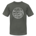 Indiana T-Shirt - State Design Unisex Indiana T Shirt - asphalt