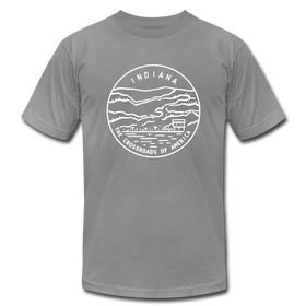 Indiana T-Shirt - State Design Unisex Indiana T Shirt - slate