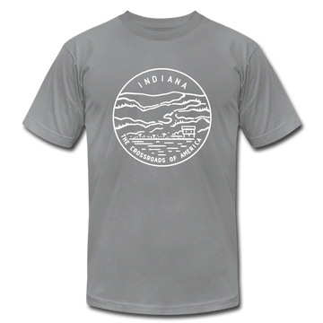 Indiana T-Shirt - State Design Unisex Indiana T Shirt - slate