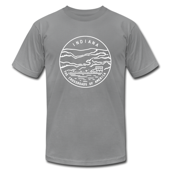 Indiana T-Shirt - State Design Unisex Indiana T Shirt - slate