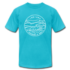 Indiana T-Shirt - State Design Unisex Indiana T Shirt - turquoise