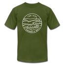 Indiana T-Shirt - State Design Unisex Indiana T Shirt - olive