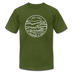 Indiana T-Shirt - State Design Unisex Indiana T Shirt - olive