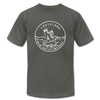 Louisiana T-Shirt - State Design Unisex Louisiana T Shirt - asphalt