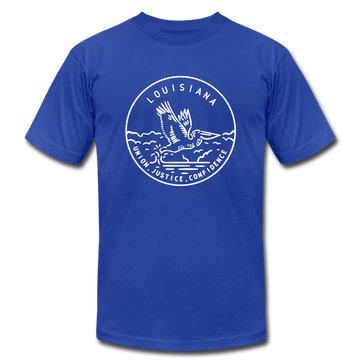 Louisiana T-Shirt - State Design Unisex Louisiana T Shirt - royal blue