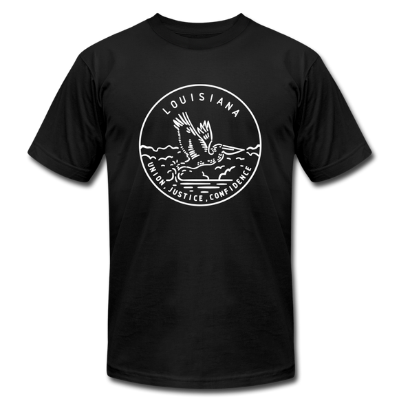 Louisiana T-Shirt - State Design Unisex Louisiana T Shirt - black
