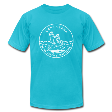 Louisiana T-Shirt - State Design Unisex Louisiana T Shirt - turquoise