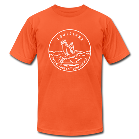 Louisiana T-Shirt - State Design Unisex Louisiana T Shirt - orange