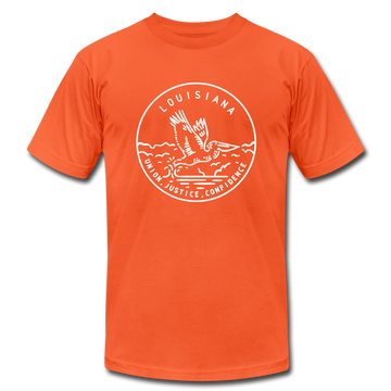 Louisiana T-Shirt - State Design Unisex Louisiana T Shirt - orange
