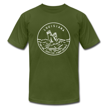 Louisiana T-Shirt - State Design Unisex Louisiana T Shirt - olive