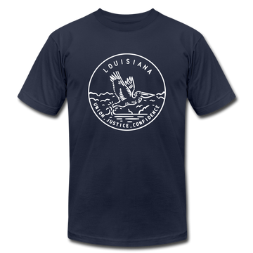 Louisiana T-Shirt - State Design Unisex Louisiana T Shirt - navy