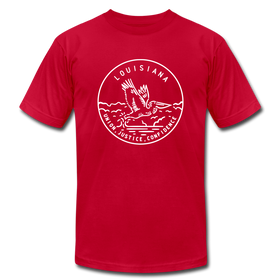 Louisiana T-Shirt - State Design Unisex Louisiana T Shirt - red