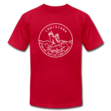 Louisiana T-Shirt - State Design Unisex Louisiana T Shirt - red