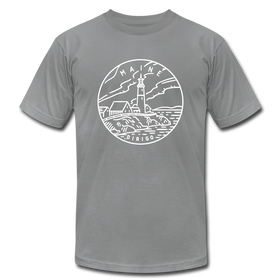 Maine T-Shirt - State Design Unisex Maine T Shirt - slate