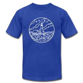 Maine T-Shirt - State Design Unisex Maine T Shirt - royal blue