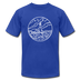 Maine T-Shirt - State Design Unisex Maine T Shirt - royal blue