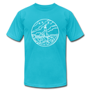 Maine T-Shirt - State Design Unisex Maine T Shirt - turquoise