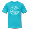 Maine T-Shirt - State Design Unisex Maine T Shirt - turquoise