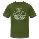 Maine T-Shirt - State Design Unisex Maine T Shirt - olive