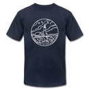 Maine T-Shirt - State Design Unisex Maine T Shirt - navy