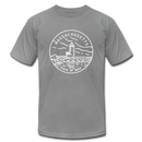 Massachusetts T-Shirt - State Design Unisex Massachusetts T Shirt - slate