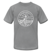 Massachusetts T-Shirt - State Design Unisex Massachusetts T Shirt - slate