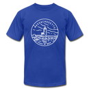 Massachusetts T-Shirt - State Design Unisex Massachusetts T Shirt - royal blue