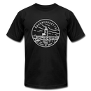 Massachusetts T-Shirt - State Design Unisex Massachusetts T Shirt - black