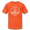 Massachusetts T-Shirt - State Design Unisex Massachusetts T Shirt - orange