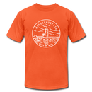 Massachusetts T-Shirt - State Design Unisex Massachusetts T Shirt - orange