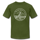 Massachusetts T-Shirt - State Design Unisex Massachusetts T Shirt - olive