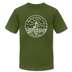 Massachusetts T-Shirt - State Design Unisex Massachusetts T Shirt - olive