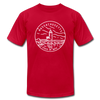 Massachusetts T-Shirt - State Design Unisex Massachusetts T Shirt - red
