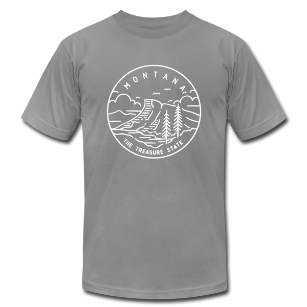 Montana T-Shirt - State Design Unisex Montana T Shirt - slate